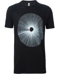 schwarzes T-Shirt mit einem Rundhalsausschnitt von Damir Doma