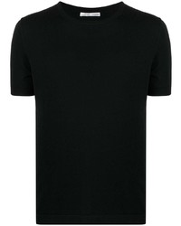 schwarzes T-Shirt mit einem Rundhalsausschnitt von Daniele Alessandrini