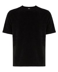 schwarzes T-Shirt mit einem Rundhalsausschnitt von Dashiel Brahmann