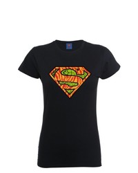 schwarzes T-Shirt mit einem Rundhalsausschnitt von DC Comic