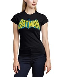 schwarzes T-Shirt mit einem Rundhalsausschnitt von DC Universe