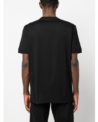 schwarzes T-Shirt mit einem Rundhalsausschnitt von Kiton