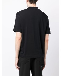 schwarzes T-Shirt mit einem Rundhalsausschnitt von Emporio Armani