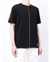 schwarzes T-Shirt mit einem Rundhalsausschnitt von Armani Exchange