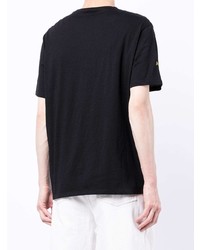 schwarzes T-Shirt mit einem Rundhalsausschnitt von Armani Exchange