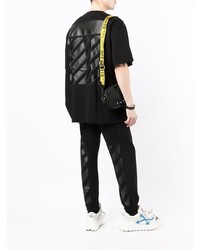 schwarzes T-Shirt mit einem Rundhalsausschnitt von Off-White