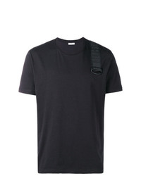 schwarzes T-Shirt mit einem Rundhalsausschnitt von Dirk Bikkembergs