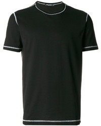 schwarzes T-Shirt mit einem Rundhalsausschnitt von Dolce & Gabbana