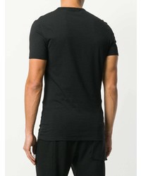 schwarzes T-Shirt mit einem Rundhalsausschnitt von Versace