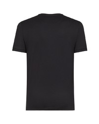 schwarzes T-Shirt mit einem Rundhalsausschnitt von Fendi