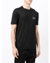 schwarzes T-Shirt mit einem Rundhalsausschnitt von Emporio Armani