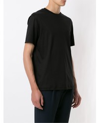 schwarzes T-Shirt mit einem Rundhalsausschnitt von Giorgio Armani