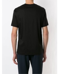 schwarzes T-Shirt mit einem Rundhalsausschnitt von Giorgio Armani