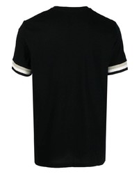 schwarzes T-Shirt mit einem Rundhalsausschnitt von Fred Perry