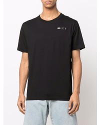 schwarzes T-Shirt mit einem Rundhalsausschnitt von McQ