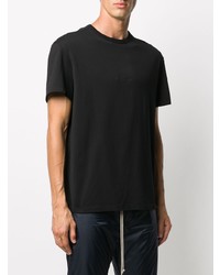 schwarzes T-Shirt mit einem Rundhalsausschnitt von Maison Margiela
