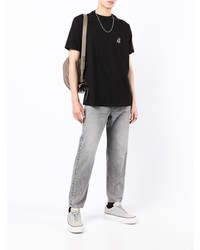 schwarzes T-Shirt mit einem Rundhalsausschnitt von Armani Exchange