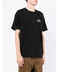 schwarzes T-Shirt mit einem Rundhalsausschnitt von FIVE CM