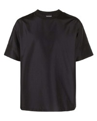 schwarzes T-Shirt mit einem Rundhalsausschnitt von Emporio Armani