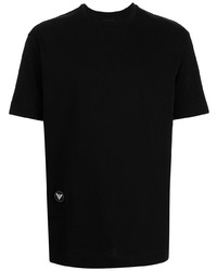 schwarzes T-Shirt mit einem Rundhalsausschnitt von Emporio Armani