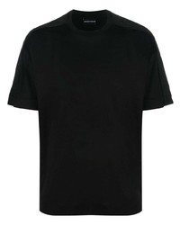 schwarzes T-Shirt mit einem Rundhalsausschnitt von Emporio Armani