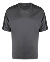 schwarzes T-Shirt mit einem Rundhalsausschnitt von Emporio Armani