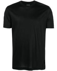 schwarzes T-Shirt mit einem Rundhalsausschnitt von Emporio Armani