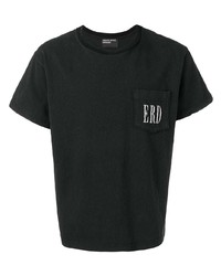 schwarzes T-Shirt mit einem Rundhalsausschnitt von Enfants Riches Deprimes
