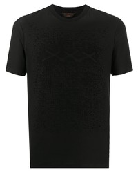 schwarzes T-Shirt mit einem Rundhalsausschnitt von Ermenegildo Zegna XXX
