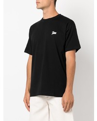 schwarzes T-Shirt mit einem Rundhalsausschnitt von PATTA