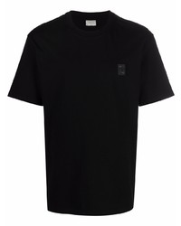 schwarzes T-Shirt mit einem Rundhalsausschnitt von Filling Pieces