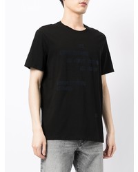 schwarzes T-Shirt mit einem Rundhalsausschnitt von Armani Exchange