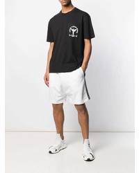 schwarzes T-Shirt mit einem Rundhalsausschnitt von McQ Alexander McQueen