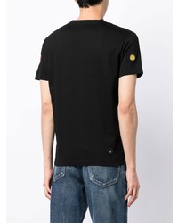 schwarzes T-Shirt mit einem Rundhalsausschnitt von DSQUARED2