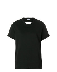 schwarzes T-Shirt mit einem Rundhalsausschnitt von Gaelle Bonheur