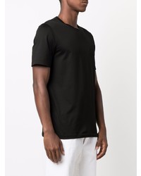 schwarzes T-Shirt mit einem Rundhalsausschnitt von Salvatore Ferragamo