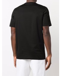 schwarzes T-Shirt mit einem Rundhalsausschnitt von Salvatore Ferragamo