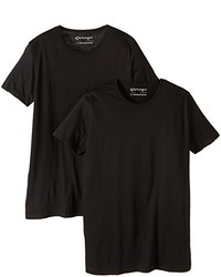 schwarzes T-Shirt mit einem Rundhalsausschnitt von Garage