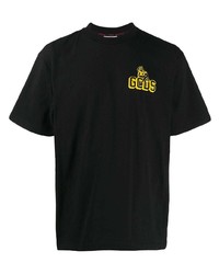 schwarzes T-Shirt mit einem Rundhalsausschnitt von Gcds