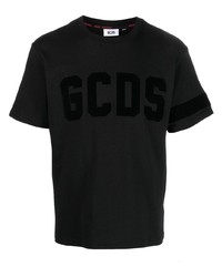 schwarzes T-Shirt mit einem Rundhalsausschnitt von Gcds