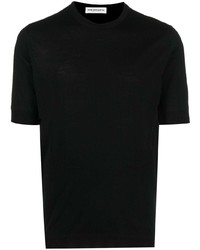 schwarzes T-Shirt mit einem Rundhalsausschnitt von GOES BOTANICAL