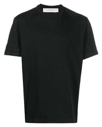 schwarzes T-Shirt mit einem Rundhalsausschnitt von Golden Goose