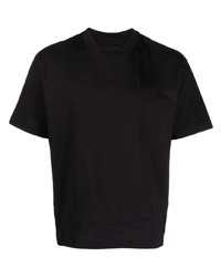 schwarzes T-Shirt mit einem Rundhalsausschnitt von Goldwin 0