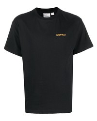 schwarzes T-Shirt mit einem Rundhalsausschnitt von Gramicci