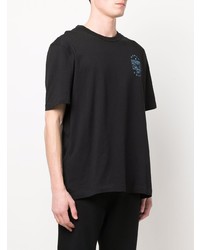 schwarzes T-Shirt mit einem Rundhalsausschnitt von Reebok