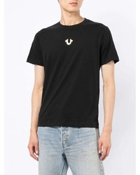 schwarzes T-Shirt mit einem Rundhalsausschnitt von True Religion