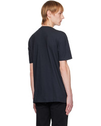 schwarzes T-Shirt mit einem Rundhalsausschnitt von Massimo Alba