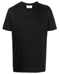 schwarzes T-Shirt mit einem Rundhalsausschnitt von Harmony Paris