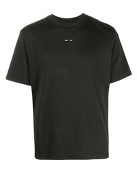 schwarzes T-Shirt mit einem Rundhalsausschnitt von Heliot Emil