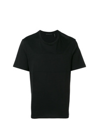 schwarzes T-Shirt mit einem Rundhalsausschnitt von Helmut Lang